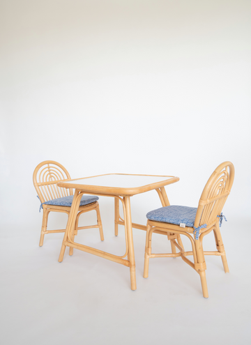 2 chairs Augustine + Table Marcel